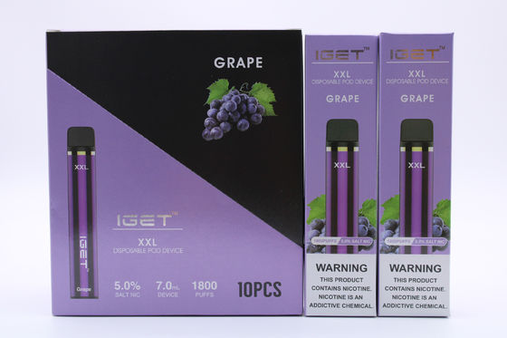 IGET XXL 1800のVapeのペンを煙らす反漏出詰め替え式システム ポッド