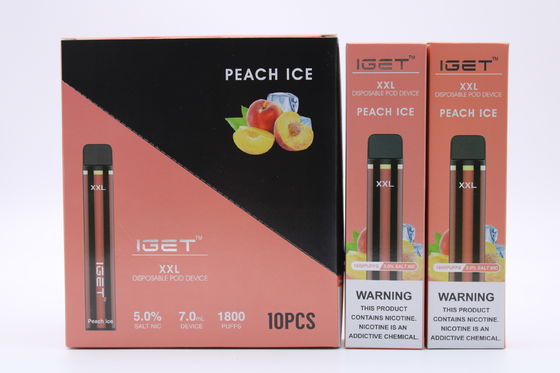 IGET XXL 1800のVapeのペンを煙らす反漏出詰め替え式システム ポッド