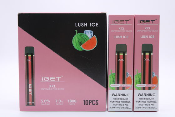 IGET XXL 1800のVapeのペンを煙らす反漏出詰め替え式システム ポッド