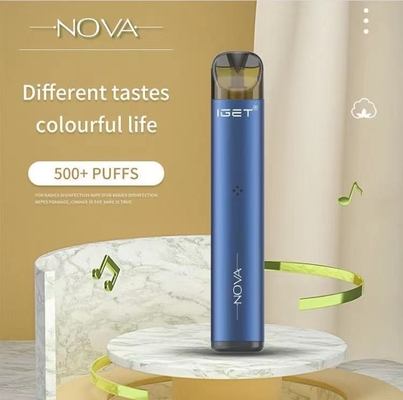 100%元のIGETの新星取り替え可能なポッドによって再充電される電池500Puffs 6%のニコチンVape