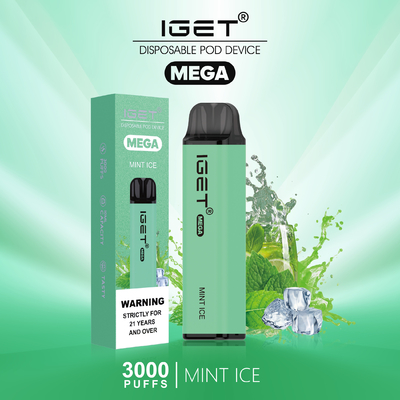 5%のためのニコチンを含む24本の味のIgetのメガ フルーツの氷の使い捨て可能なvapeのペン