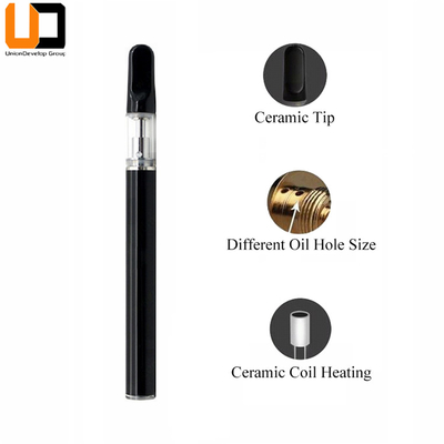 コイルD5 CBD使い捨て可能な0.5ml 1.0mlの空のガラス タンクVapeの良質の陶磁器のペン
