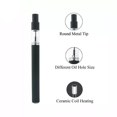 注文容量および色の使い捨て可能なvapeのペンの空のカートリッジ0.5/1.0ml陶磁器のコイル3.7vの自動引くことの厚いオイル