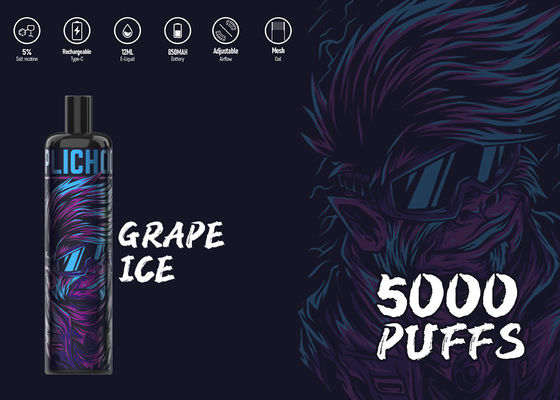 蒸発器のEpod卸し売りエネルギー最高の5000のパフ5%のニコチンの豪華な好みのvapes