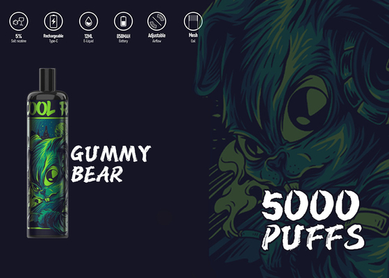 使い捨て可能なEpodの最高の5000パフ5%のニコチンの豪華な好みのVapeのEタバコ