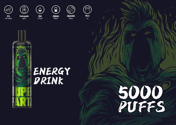 5000のパフのタイプC EPOD使い捨て可能なVape 12の味E Ciagrette