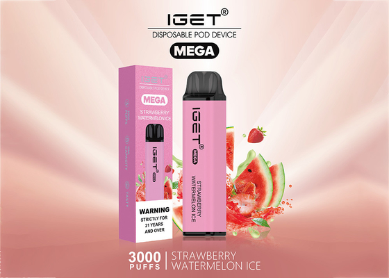 使い捨て可能なIGETのメガvapesは3000のパフeタバコ味の10のmlの蒸発器実を結ぶ