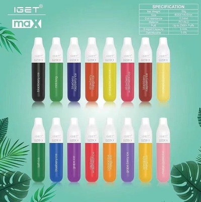 IGET使い捨て可能なVapeはIGET MAX 2300のpufffsをペンで書く