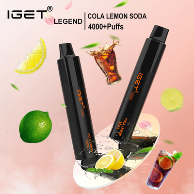 IGETの元の最も最近の使い捨て可能なvapeのペン4000のパフのIgetの伝説