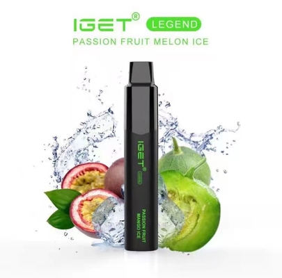 4000パフIGETの伝説5%のニコチンの塩の使い捨て可能なポッドのVapeのペン
