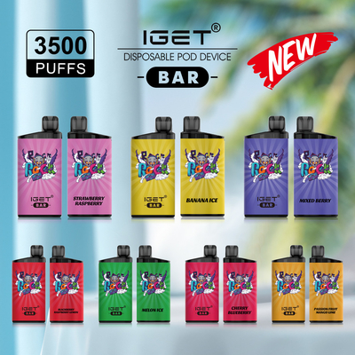 新しい味利用できるIGET棒3500パフ12ml 5%のニコチンの使い捨て可能なVapeのペン