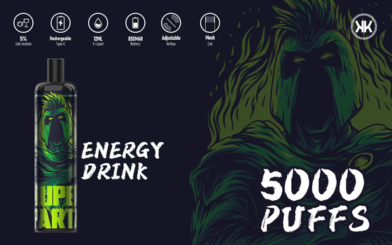 Vape使い捨て可能なEpodエネルギー最高の5000のパフ850mah 12の味
