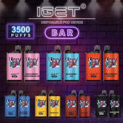 25の味IGETは使い捨て可能なVapeが1500mAh 3500を液体吹く12mlペンで書く5%のニコチンを禁止する