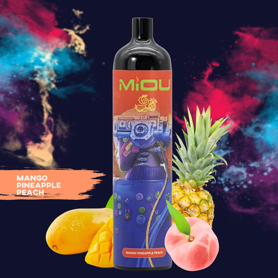在庫でMiou 9000は使い捨て可能なvape 5%のニコチンの塩ジュースのポッド装置特大の吹く