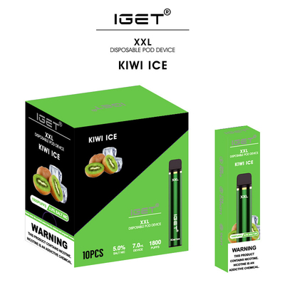 新しい味はIGET XXL 1800氷吹く7ml容量のブラックベリーのブドウの着く