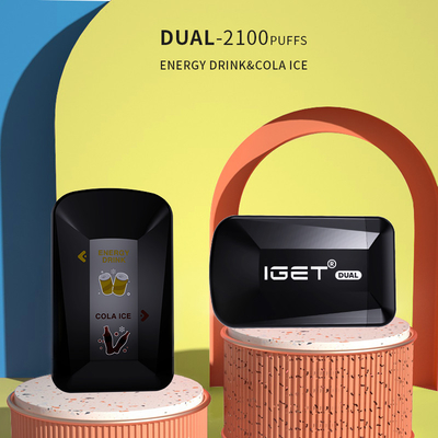IGETは使い捨て可能なvapeのペン2100のパフの二重味の二倍になる