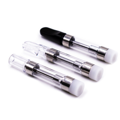 プラスチック陶磁器のコイルwickless CBDのvapes 1.0mlのガラス タンク カートリッジ