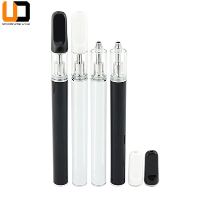 再充電可能で/使い捨て可能な注文のロゴ0.5/1.0mlの陶磁器のコイルのcbdのthcオイルのvapeのペン400mAh
