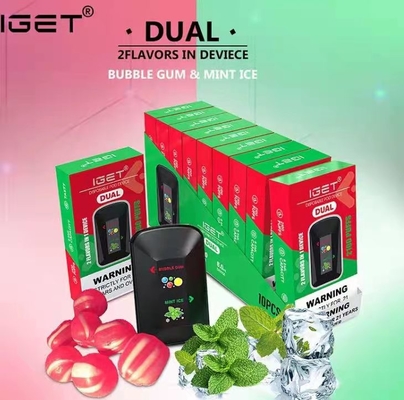 Igetは2つの味1本の2100のパフの使い捨て可能な電子タバコの二倍になる
