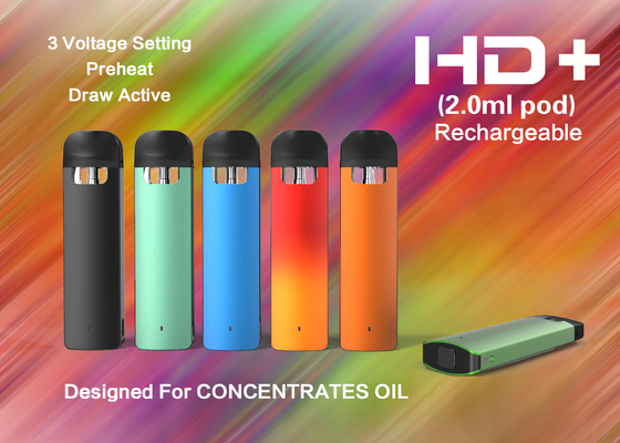 P22陶磁器のコイルの可変的な電圧4x1.5mm Cbd厚いオイルのVapeのペン