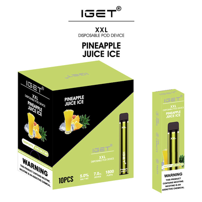 人気のあるフルーツの味7ml使い捨て可能なIget Vape 1800はペンIget Xxl Eのタバコの吹く